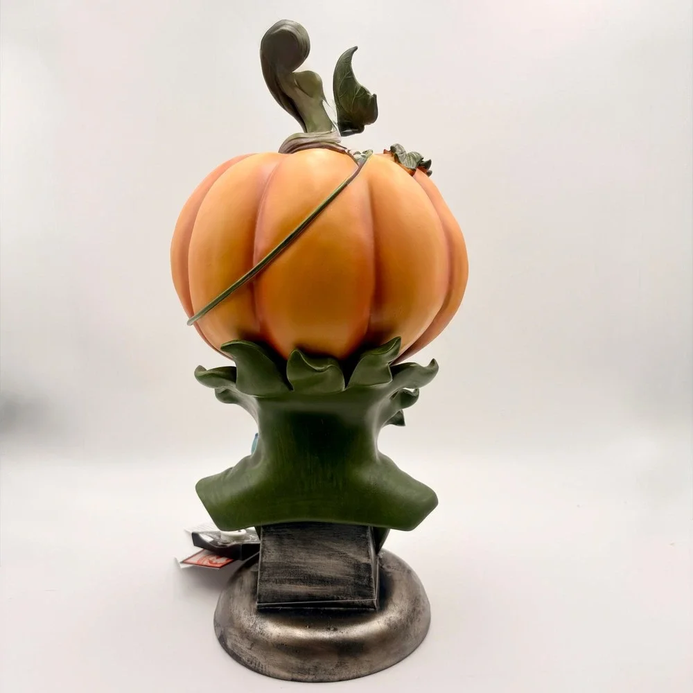 Hallow Home Halloween Pumpkin Head Bust Eyeball Flower Spooky Decor Sculpture